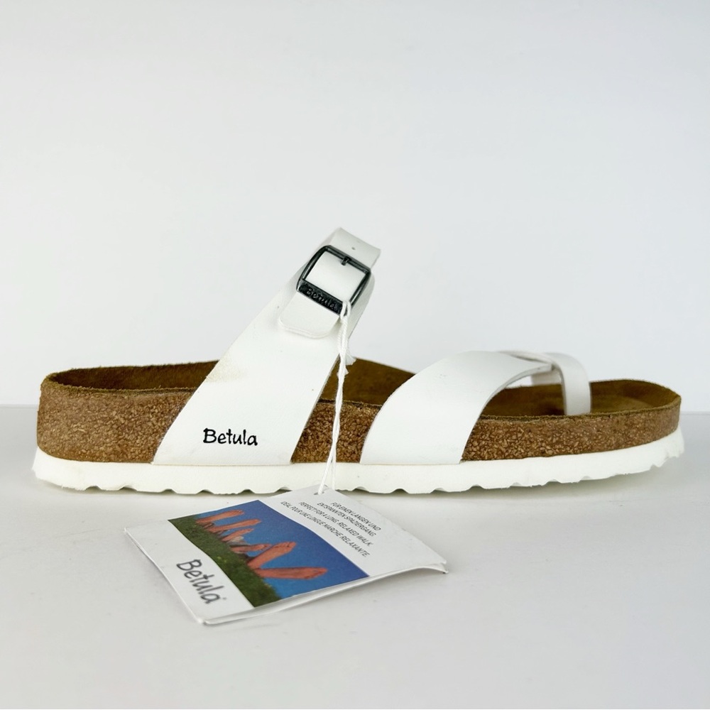 Birkenstock Betula Mayari White Birko-Flor Sandals EU 42 US L 11 - Picture 5 of 16